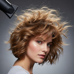 استشوار شعر ويفي فرشة قصير