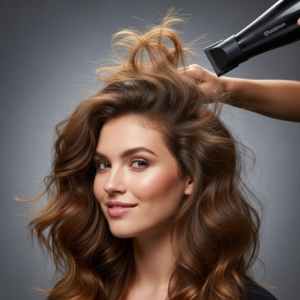 استشوار شعر ويفي فرشة وسط