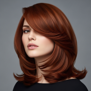 تسريحة شعر وسط