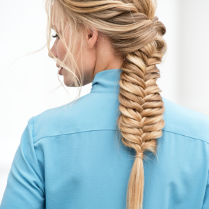 ظفائر شعر وسط