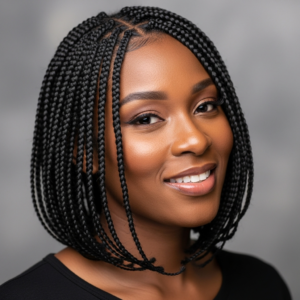 ظفائر بوب برازيلية شعر وسط