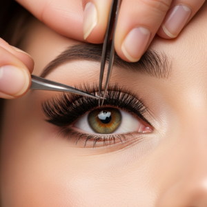 تركيب رموش مؤقتة كاملة