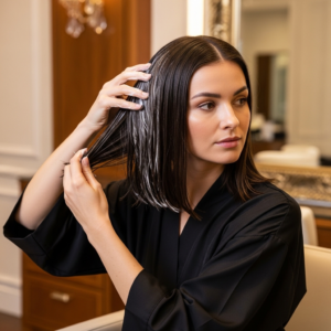 وضع المادة من الزبونة للمعالجات الباردة وسط