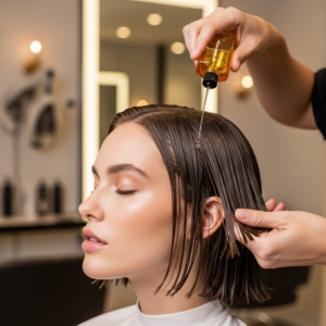 حمام زيت لوريال قصير