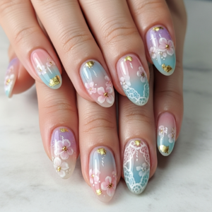 رسم مكثف علي جميع الاظافر