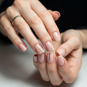 تركيب اظافر كلاسيك من الزبونة