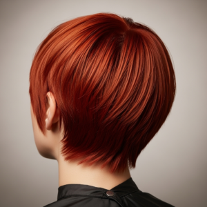 صبغة من الزبونة قصير جدا