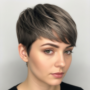 صبغة لون واحد وخصل خالية من الامونيا قصير جدا