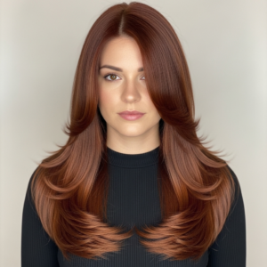 صبغة لون واحد وخصل خالية من الامونيا طويل جدا