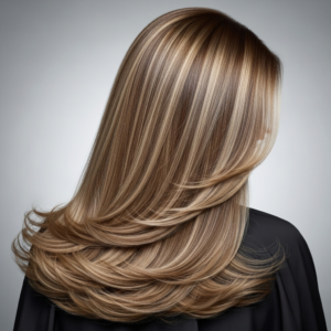 خصل هايلايت طويل